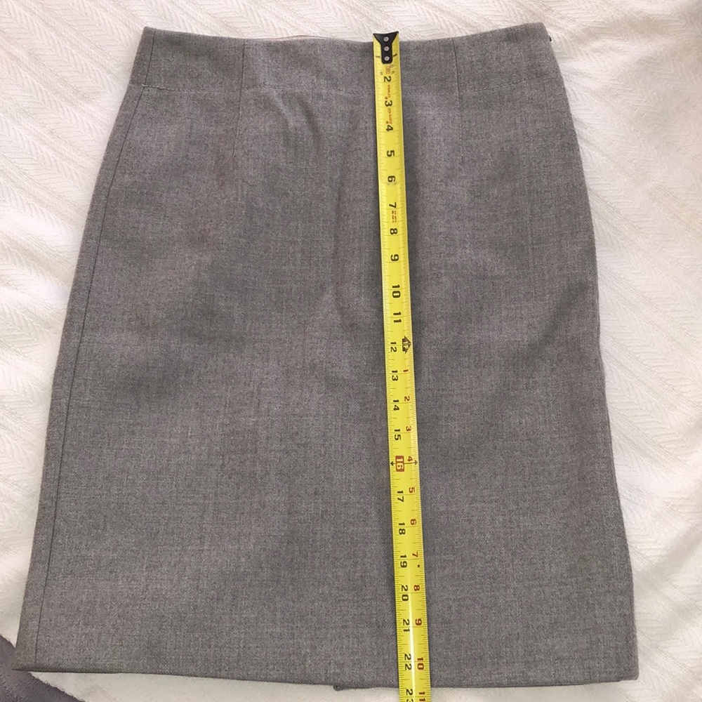 J.Crew wool gray pencil skirt